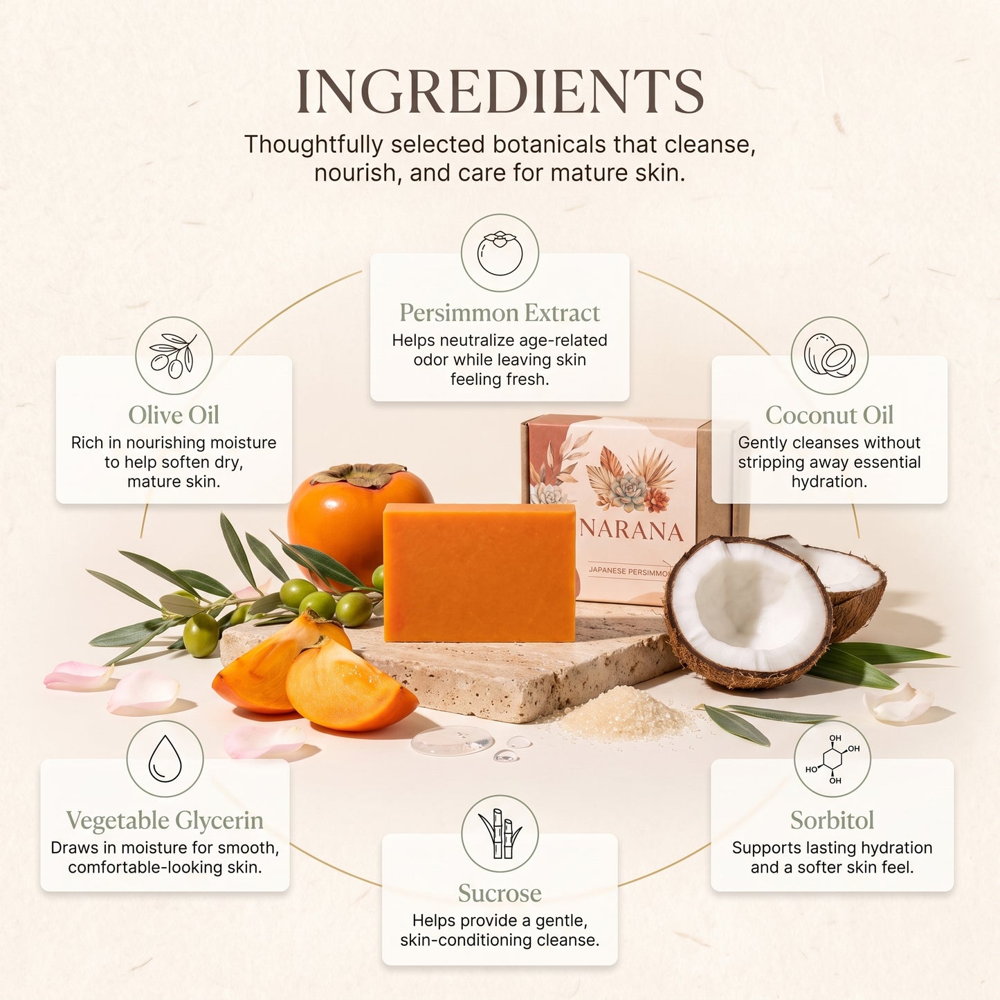 Narana Persimmon Soap Bar